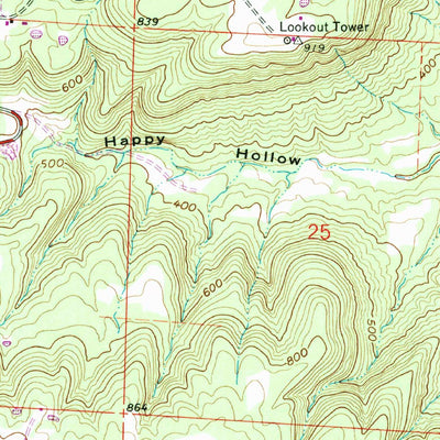 United States Geological Survey Heber Springs, AR (1989, 24000-Scale) digital map