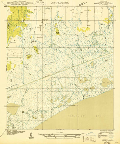 United States Geological Survey Hebert Lake, LA (1932, 31680-Scale) digital map