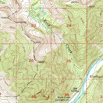 United States Geological Survey Hebgen Dam, MT-ID (1950, 62500-Scale) digital map