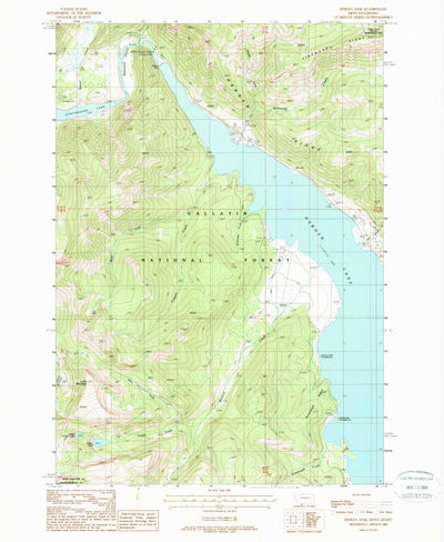 United States Geological Survey Hebgen Dam, MT-ID (1988, 24000-Scale) digital map