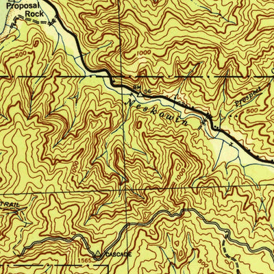 United States Geological Survey Hebo, OR (1942, 62500-Scale) digital map