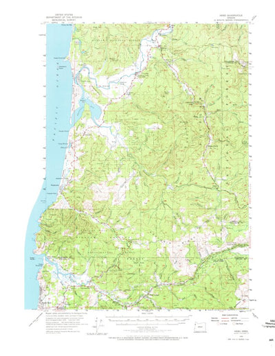 United States Geological Survey Hebo, OR (1955, 62500-Scale) digital map