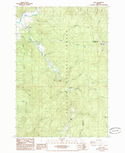 United States Geological Survey Hebo, OR (1985, 24000-Scale) digital map