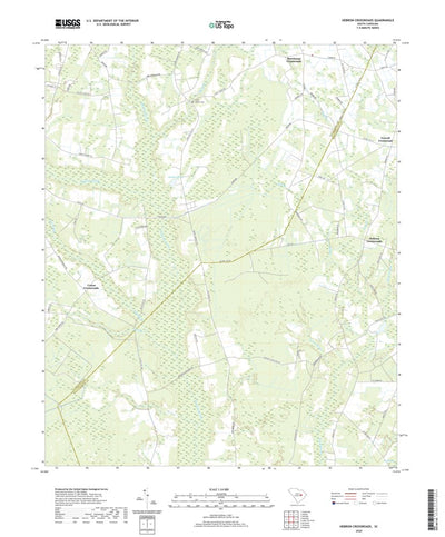 United States Geological Survey Hebron Crossroads, SC (2020, 24000-Scale) digital map