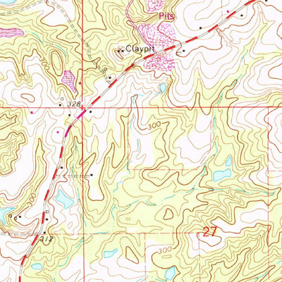 United States Geological Survey Hebron, MS (1965, 24000-Scale) digital map