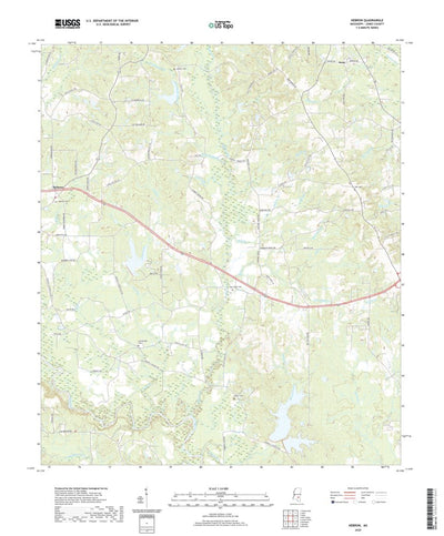 United States Geological Survey Hebron, MS (2020, 24000-Scale) digital map