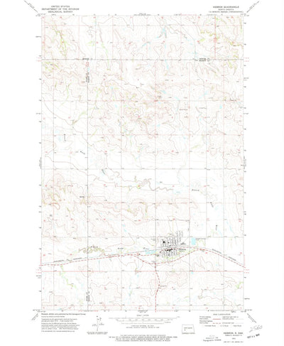 United States Geological Survey Hebron, ND (1973, 24000-Scale) digital map