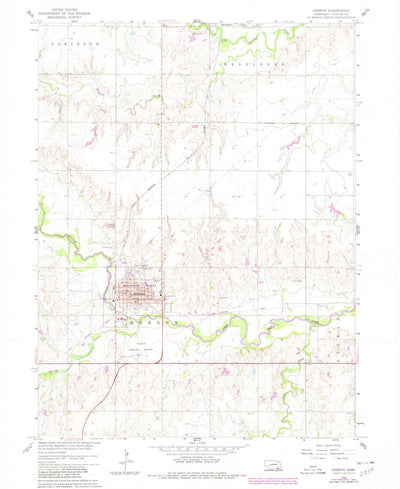 United States Geological Survey Hebron, NE (1960, 24000-Scale) digital map