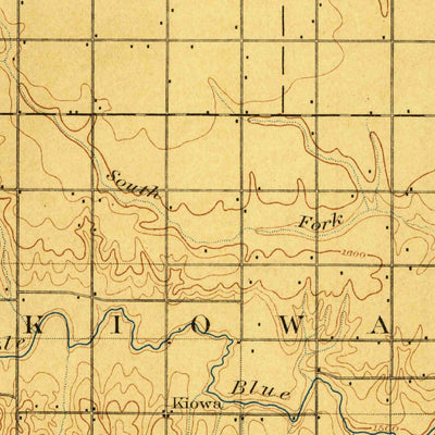 United States Geological Survey Hebron, NE-KS (1898, 125000-Scale) digital map