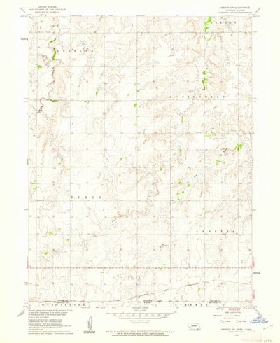 United States Geological Survey Hebron SW, NE-KS (1960, 24000-Scale) digital map