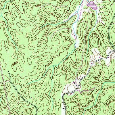 United States Geological Survey Hebron, TN (1950, 24000-Scale) digital map