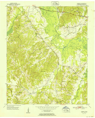 United States Geological Survey Hebron, TN (1951, 24000-Scale) digital map