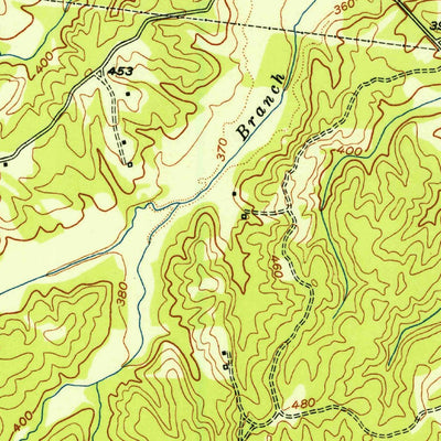 United States Geological Survey Hebron, TN (1951, 24000-Scale) digital map