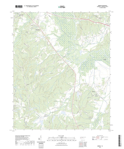United States Geological Survey Hebron, TN (2022, 24000-Scale) digital map