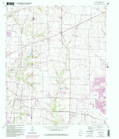 United States Geological Survey Hebron, TX (1960, 24000-Scale) digital map
