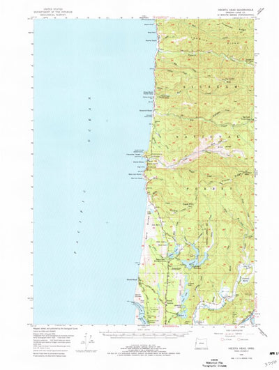 United States Geological Survey Heceta Head, OR (1956, 62500-Scale) digital map
