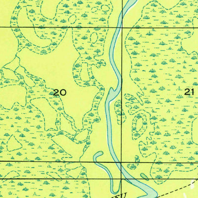 United States Geological Survey Hecker, LA (1950, 31680-Scale) digital map