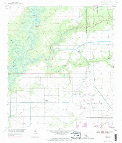 United States Geological Survey Hecker, LA (1956, 24000-Scale) digital map
