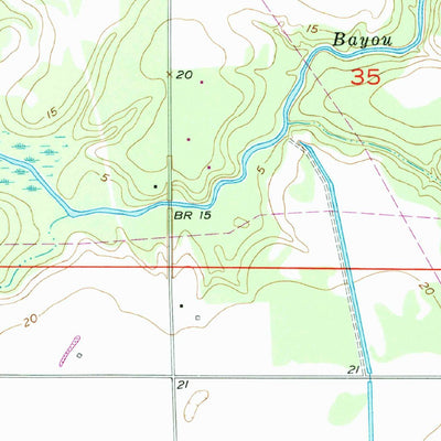 United States Geological Survey Hecker, LA (1956, 24000-Scale) digital map