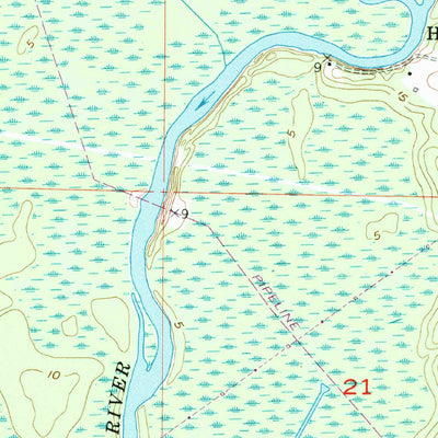 United States Geological Survey Hecker, LA (1956, 24000-Scale) digital map