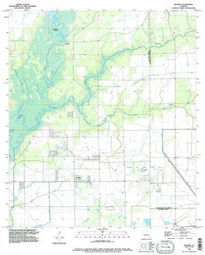 United States Geological Survey Hecker, LA (1994, 24000-Scale) digital map