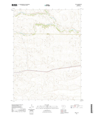 United States Geological Survey Hecla, NE (2021, 24000-Scale) digital map