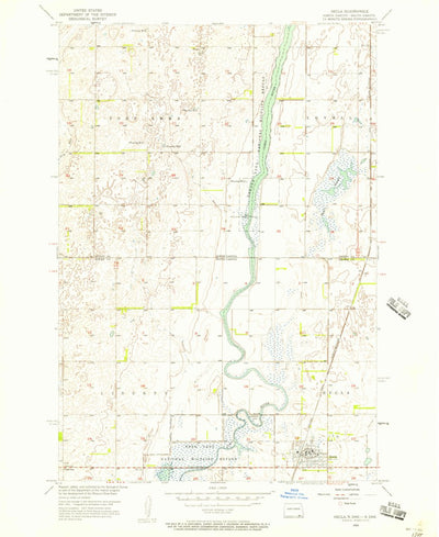 United States Geological Survey Hecla, SD-ND (1956, 24000-Scale) digital map