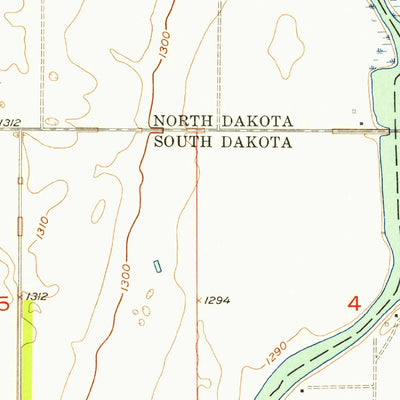 United States Geological Survey Hecla, SD-ND (1956, 24000-Scale) digital map