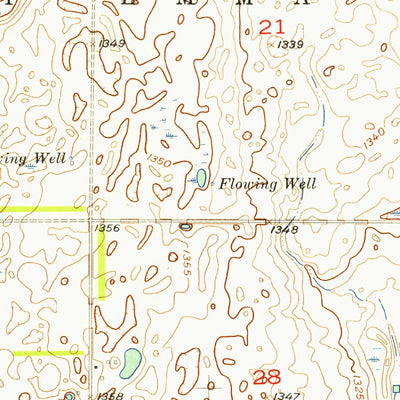 United States Geological Survey Hecla, SD-ND (1956, 24000-Scale) digital map