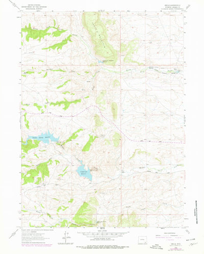 United States Geological Survey Hecla, WY (1962, 24000-Scale) digital map