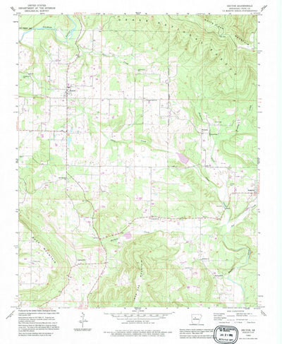 United States Geological Survey Hector, AR (1989, 24000-Scale) digital map