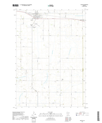 United States Geological Survey Hector, MN (2022, 24000-Scale) digital map