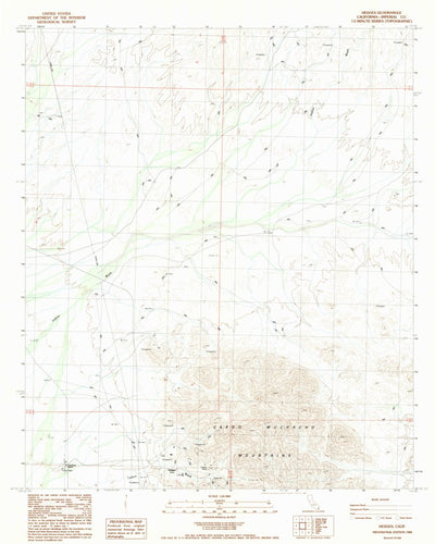 United States Geological Survey Hedges, CA (1988, 24000-Scale) digital map
