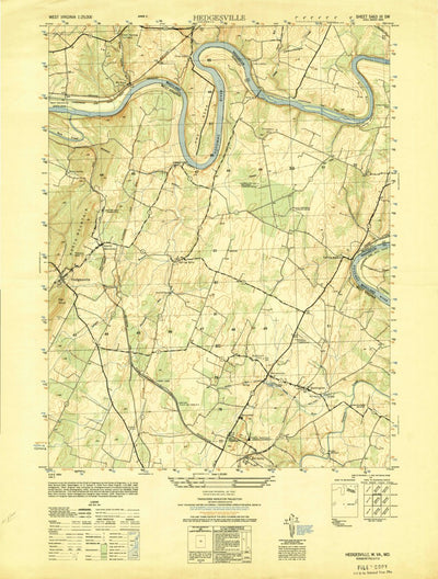 United States Geological Survey Hedgesville, WV-MD (1949, 25000-Scale) digital map