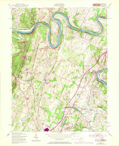 United States Geological Survey Hedgesville, WV-MD (1955, 24000-Scale) digital map