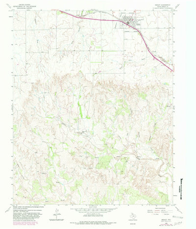 United States Geological Survey Hedley, TX (1963, 24000-Scale) digital map