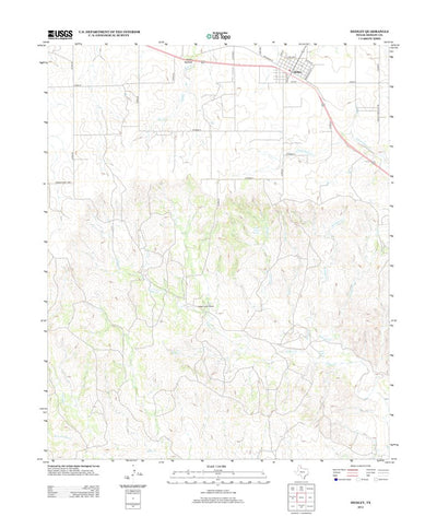 United States Geological Survey Hedley, TX (2012, 24000-Scale) digital map