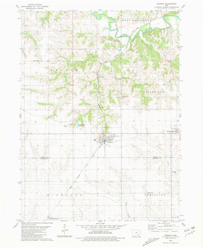 United States Geological Survey Hedrick, IA (1980, 24000-Scale) digital map