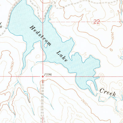 United States Geological Survey Hedstrom Lake, MT (1965, 24000-Scale) digital map