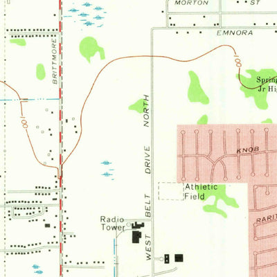 United States Geological Survey Hedwig Village, TX (1970, 24000-Scale) digital map