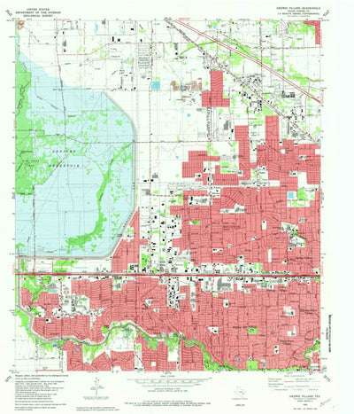 United States Geological Survey Hedwig Village, TX (1982, 24000-Scale) digital map