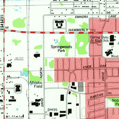 United States Geological Survey Hedwig Village, TX (1982, 24000-Scale) digital map