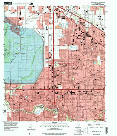 United States Geological Survey Hedwig Village, TX (1995, 24000-Scale) digital map