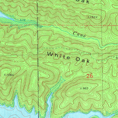 United States Geological Survey Hee Creek, OK (1981, 24000-Scale) digital map