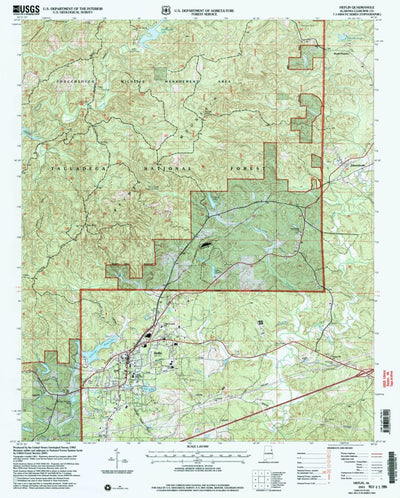 United States Geological Survey Heflin, AL (2001, 24000-Scale) digital map