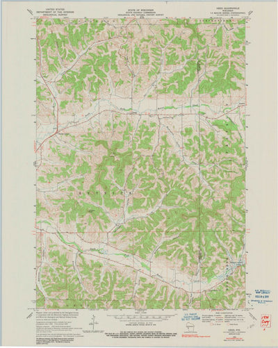 United States Geological Survey Hegg, WI (1969, 24000-Scale) digital map