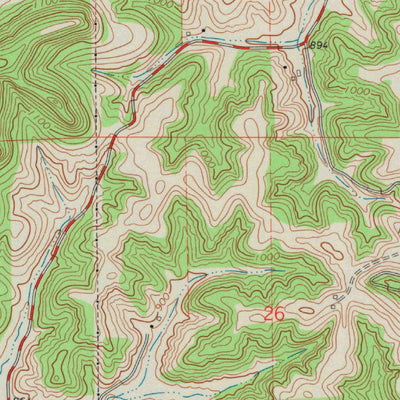 United States Geological Survey Hegg, WI (1969, 24000-Scale) digital map