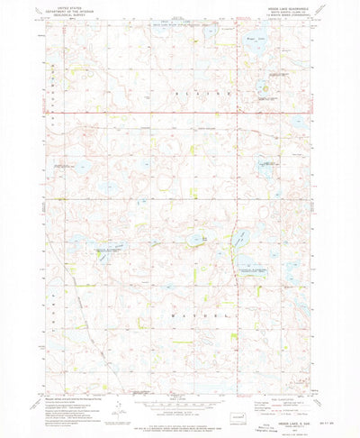 United States Geological Survey Heggs Lake, SD (1973, 24000-Scale) digital map