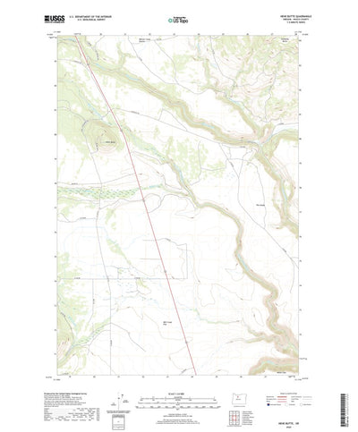 United States Geological Survey Hehe Butte, OR (2020, 24000-Scale) digital map