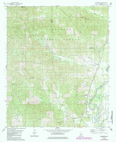 United States Geological Survey Heiberger, AL (1980, 24000-Scale) digital map